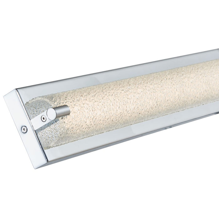 Abra Lighting Veil 1 Light 40" Curved Water LED Vanity, Chrome