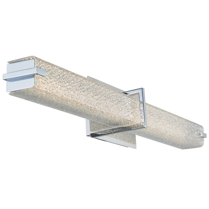 Abra Lighting Squire 1 Light 26" Square Water LED Vanity, Chrome