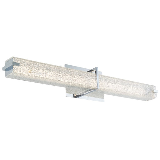 Abra Lighting Squire 1 Light 26" Square Water LED Vanity, Chrome