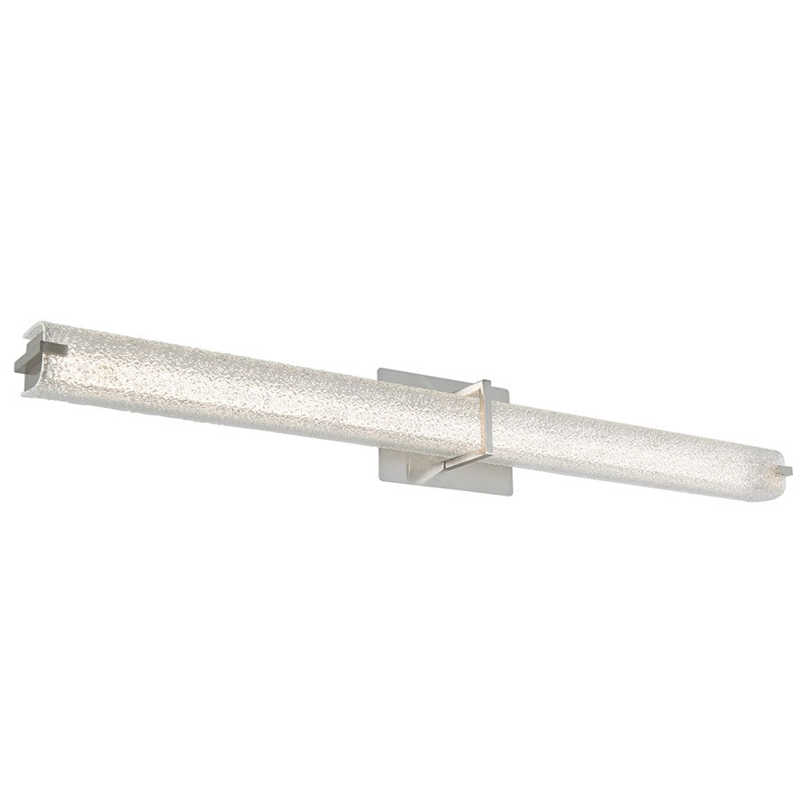 Abra Lighting Squire 1 Light 38" Square Water LED Vanity, Nickel