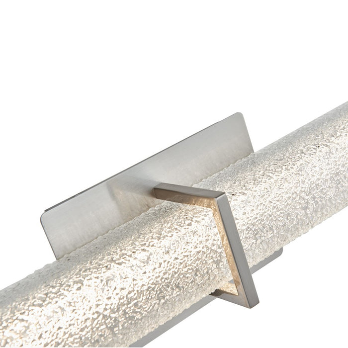 Abra Lighting Squire 1 Light 38" Square Water LED Vanity, Nickel