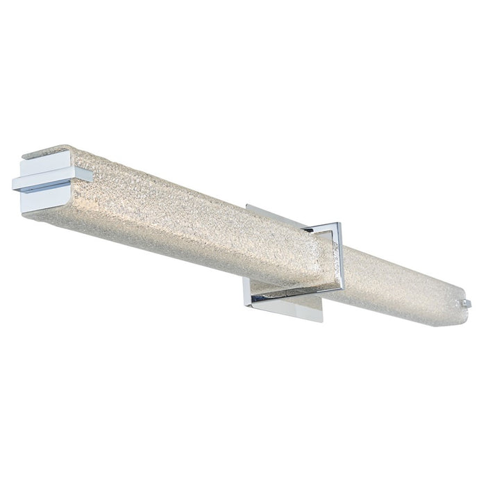 Abra Lighting Squire 1 Light 38" Square Water LED Vanity, Chrome