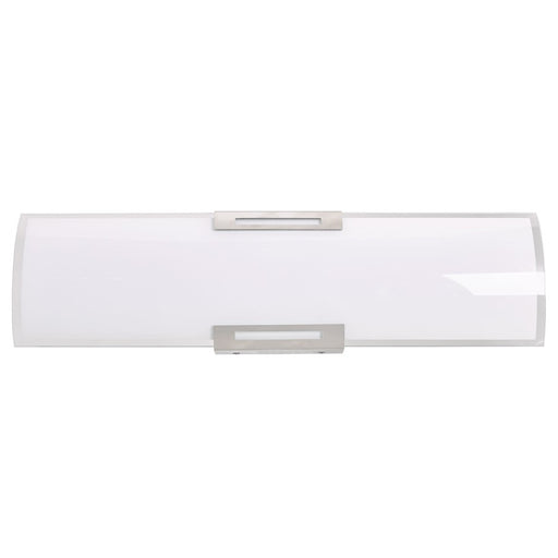 Abra Lighting Allure 1 Light 24" Curved Glass LED Vanity, Nickel