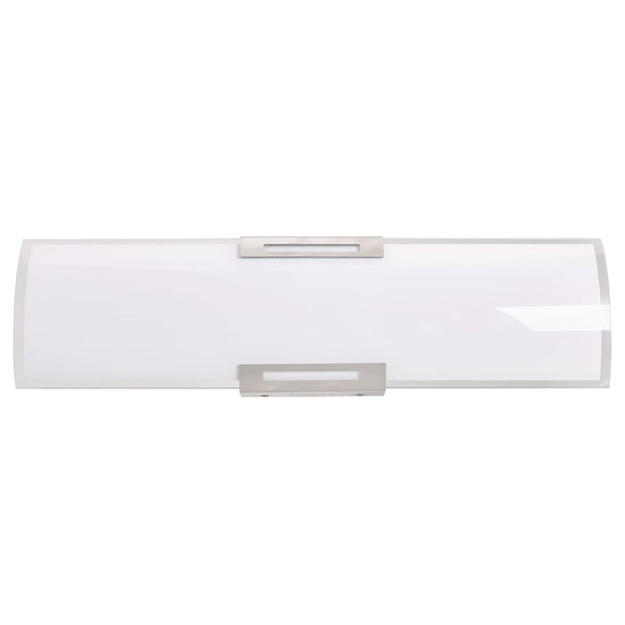 Abra Lighting Allure 1 Light 24" Curved Glass LED Vanity, Nickel