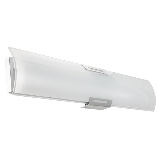 Abra Lighting Allure 1 Light 36" Curved Glass LED Vanity, Chrome