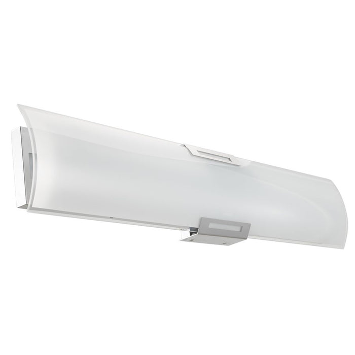 Abra Lighting Allure 1 Light 36" Curved Glass LED Vanity, Chrome