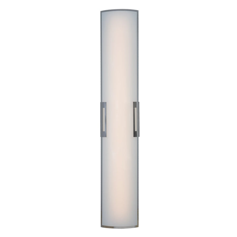Abra Lighting Allure 1 Light 36" Curved Glass LED Vanity, Chrome