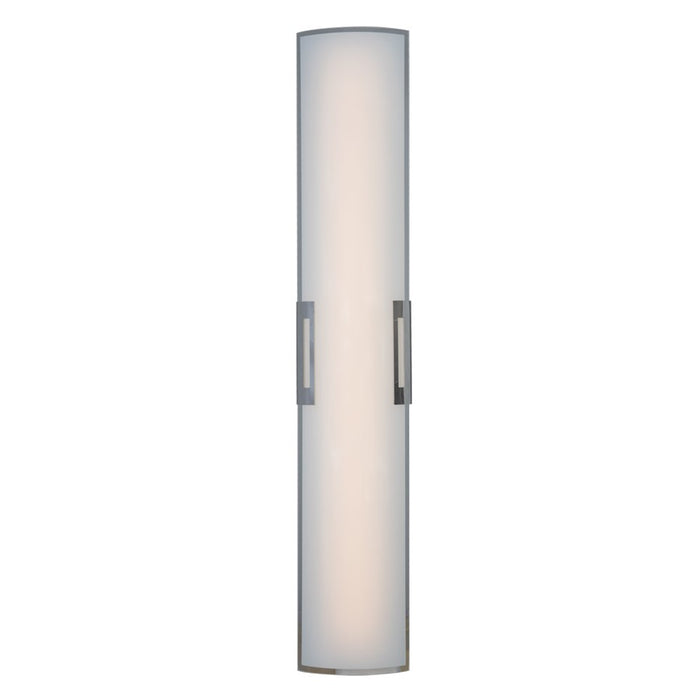 Abra Lighting Allure 1 Light 36" Curved Glass LED Vanity, Chrome