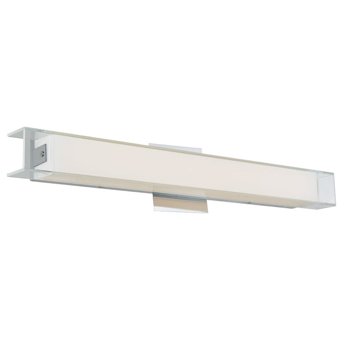 Abra Lighting Mist 1 Light 24" Miter Glass LED Vanity, Chrome - 20013WV-CH-MIST