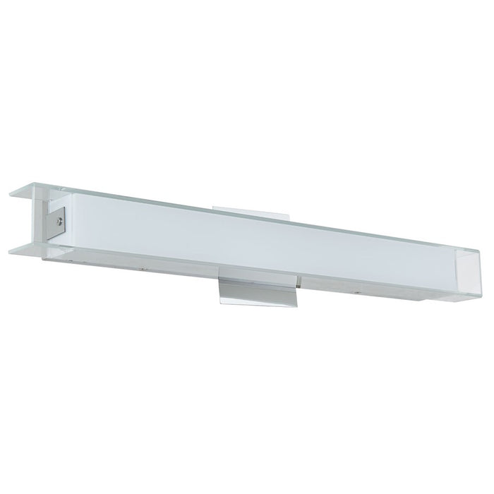 Abra Lighting Mist 1 Light 24" Miter Glass LED Vanity, Chrome