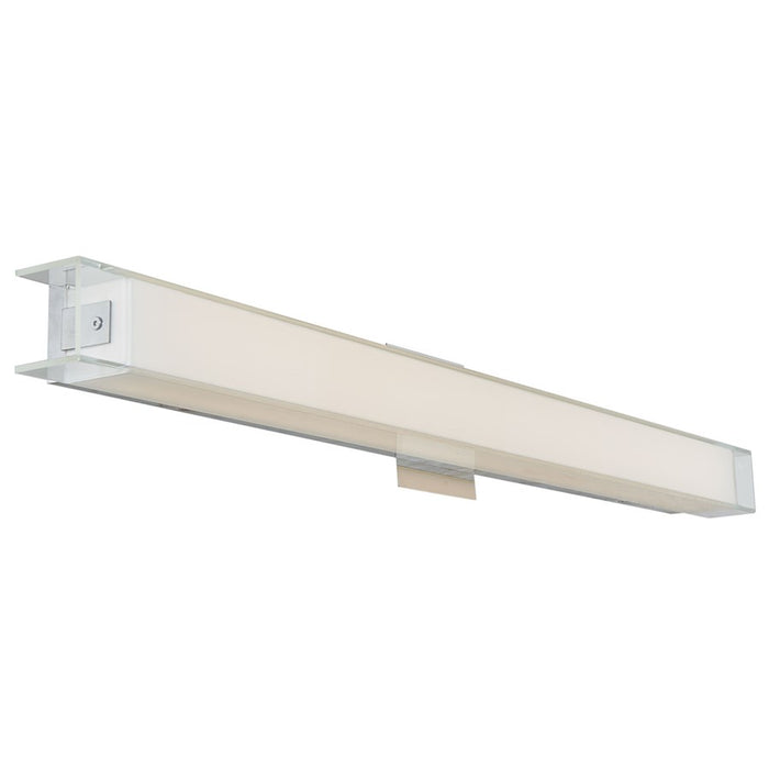 Abra Lighting Mist 1 Light 36" Miter Glass LED Vanity, Chrome