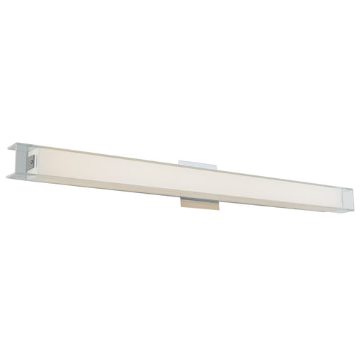 Abra Lighting Mist 1 Light 36" Miter Glass LED Vanity, Chrome