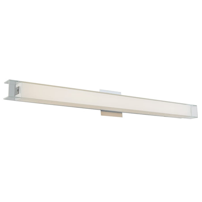 Abra Lighting Mist 1 Light 36" Miter Glass LED Vanity, Chrome