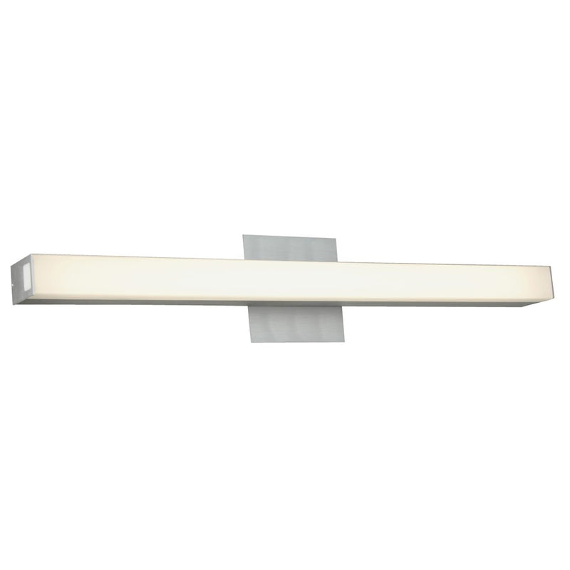 Abra Lighting Sabre 1 Light 24" Floating Backplate Vanity, Aluminum