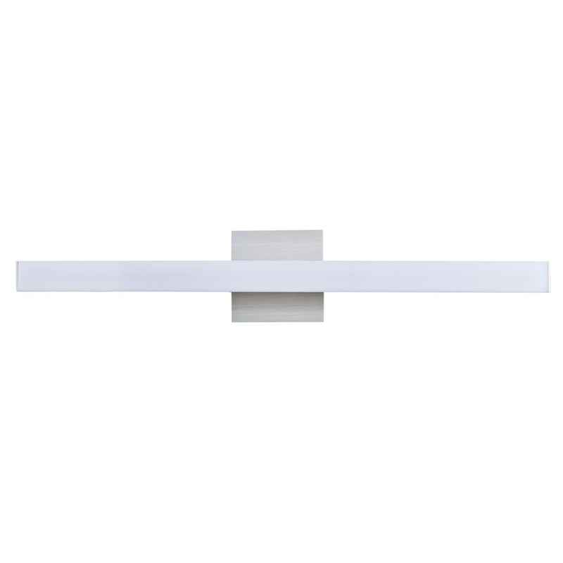 Abra Lighting Sabre 1 Light 24" Floating Backplate Vanity, Aluminum