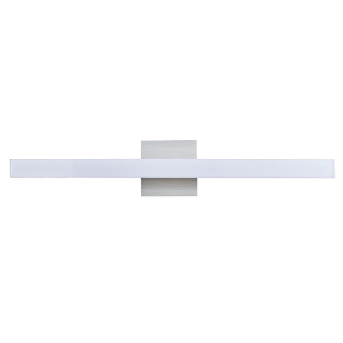 Abra Lighting Sabre 1 Light 24" Floating Backplate Vanity, Aluminum
