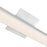 Abra Lighting Sabre 1 Light 24" Floating Backplate Vanity, Aluminum