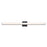 Abra Lighting Sabre 1 Light 24" Floating Backplate Vanity, Black