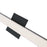 Abra Lighting Sabre 1 Light 24" Floating Backplate Vanity, Black