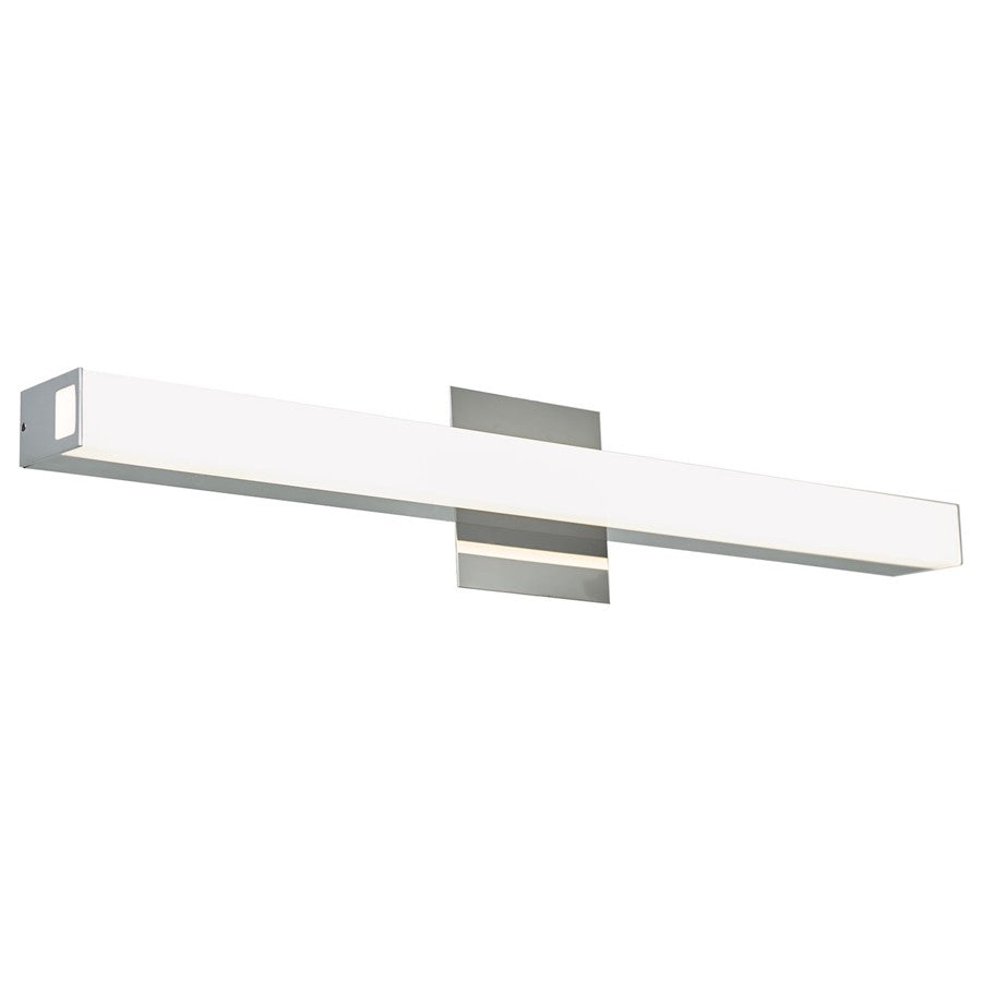 Abra Lighting Sabre 1 Light 24" Floating Backplate Vanity, Chrome