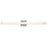 Abra Lighting Sabre 1 Light 36" Floating Backplate Vanity, Aluminum