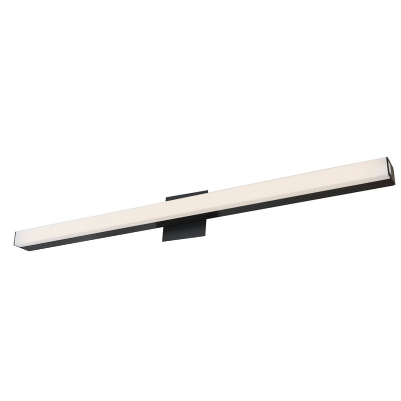 Abra Lighting Sabre 1 Light 36" Floating Backplate Vanity, Black