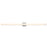 Abra Lighting Sabre 1 Light 48" Floating Backplate Vanity, Aluminum