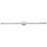 Abra Lighting Sabre 1 Light 48" Floating Backplate Vanity, Aluminum