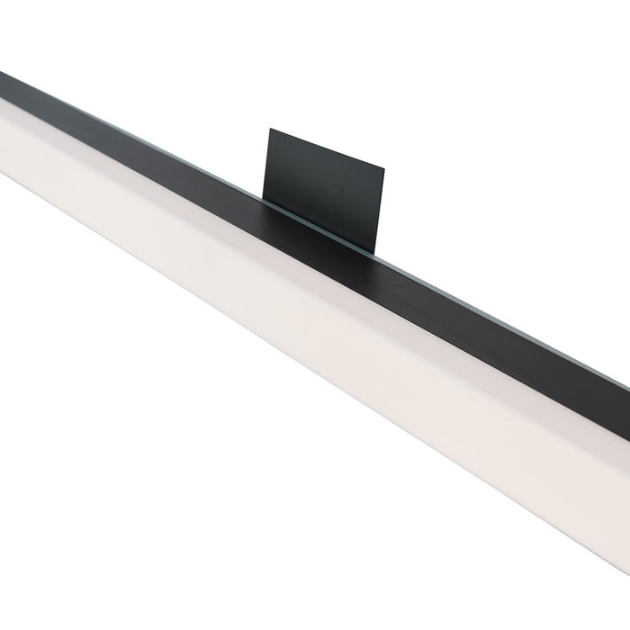 Abra Lighting Sabre 1 Light 48" Floating Backplate Vanity, Black