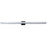 Abra Lighting Sabre 1 Light 48" Floating Backplate Vanity, Black