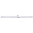 Abra Lighting Sabre 1 Light 48" Floating Backplate Vanity, Chrome