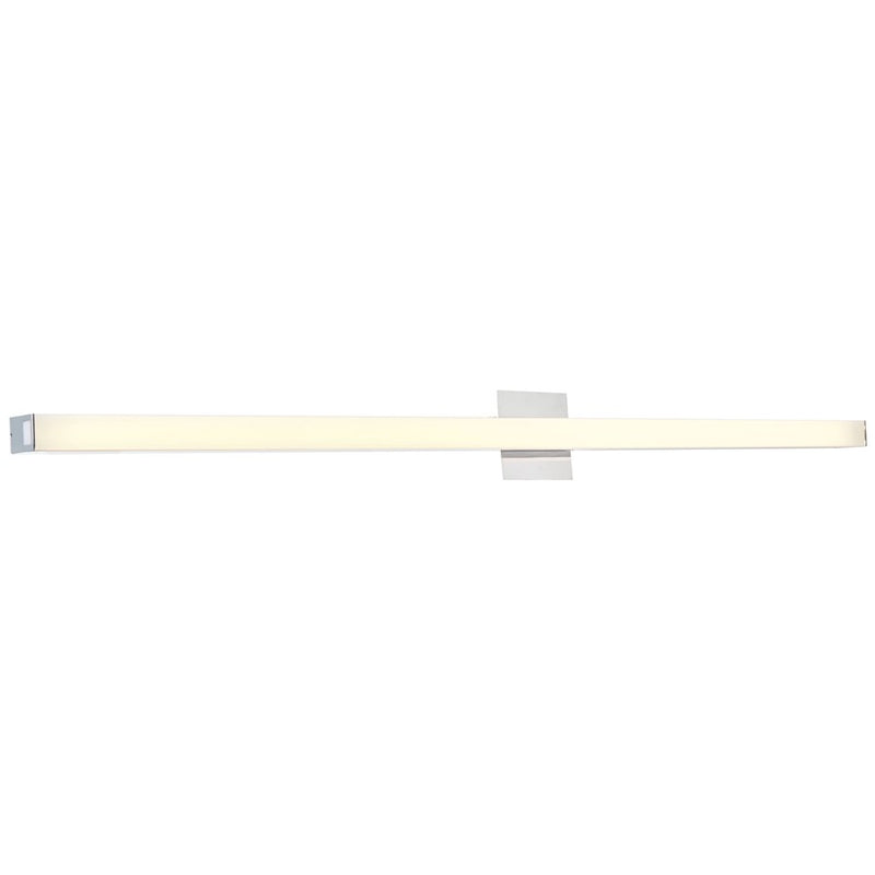 Abra Lighting Sabre 1 Light 48" Floating Backplate Vanity, Chrome