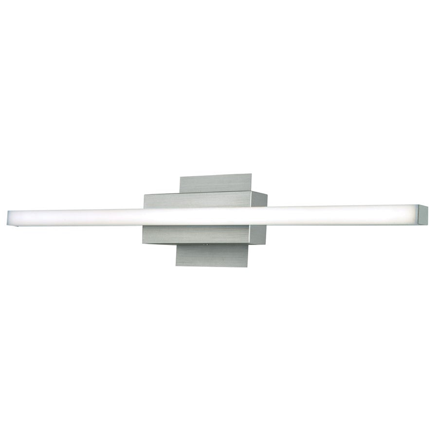 Abra Lighting Foil 1 Light 24" Dimmable LED Vanity Bar, Aluminum