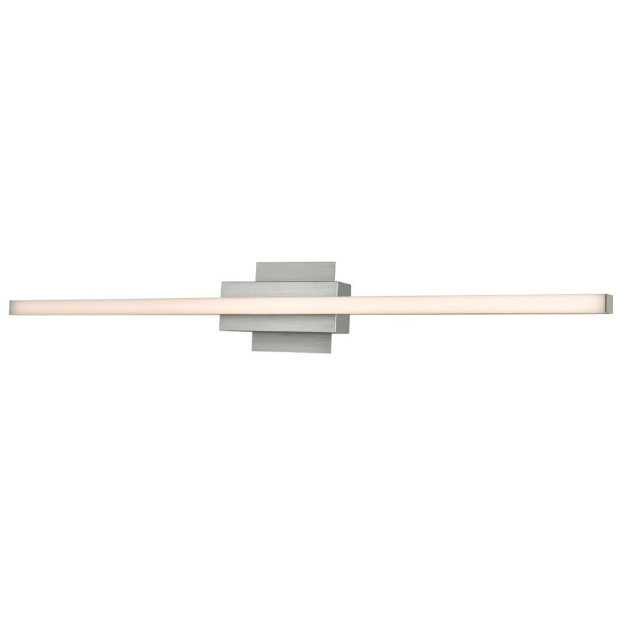 Abra Lighting Foil 1Lt 32" Dimmable LED Vanity Bar, Aluminum - 20021WV-BA-FOIL