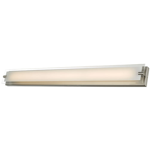 Abra Lighting Blaze 1 Light 40" Vanity/Edged Frost Panel, Nickel