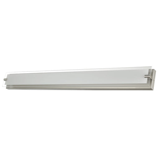 Abra Lighting Blaze 1 Light 40" Vanity/Edged Frost Panel, Nickel