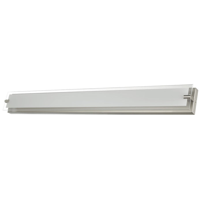 Abra Lighting Blaze 1 Light 40" Vanity/Edged Frost Panel, Nickel
