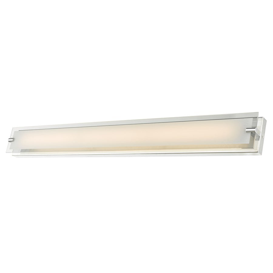 Abra Lighting Blaze 1Lt 40" Vanity/Edged Frost Panel, Chrome - 20028WV-CH-BLAZE