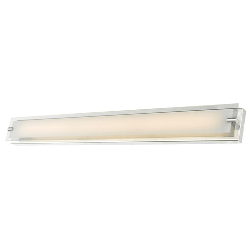 Abra Lighting Blaze 1 Light 40" Vanity/Edged Frost Panel, Chrome