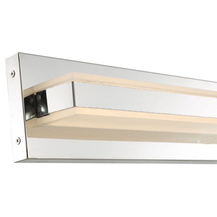 Abra Lighting Fusion 24" Solid Bar LED Vanity, Chrome