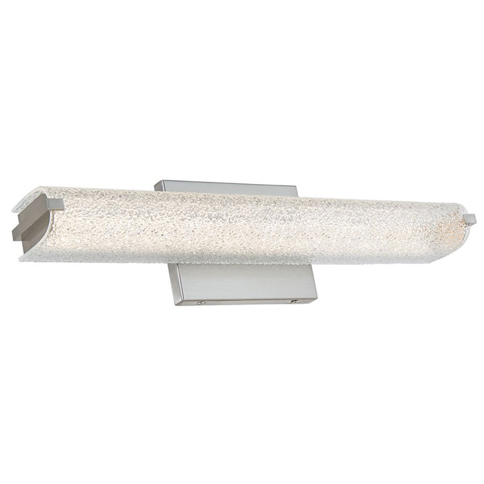 Abra Lighting Eco 1Lt 19" Oval Water Glass LED Vanity, Nickel - 20042WV-BN-ECO