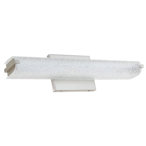 Abra Lighting Eco 1 Light 19" Oval Water Glass LED Vanity, Nickel