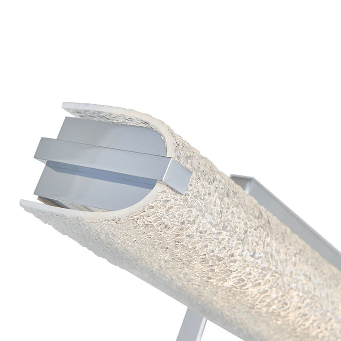 Abra Lighting Eco 1 Light 19" Oval Water Glass LED Vanity, Chrome