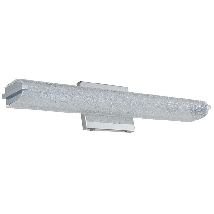 Abra Lighting Eco 1 Light 24" Oval Water Glass LED Vanity, Chrome