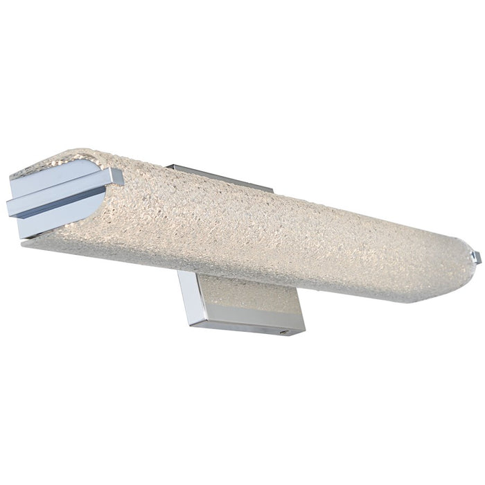 Abra Lighting Eco 1 Light 24" Oval Water Glass LED Vanity, Chrome