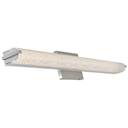 Abra Lighting Eco 1 Light 31" Oval Water Glass LED Vanity, Nickel