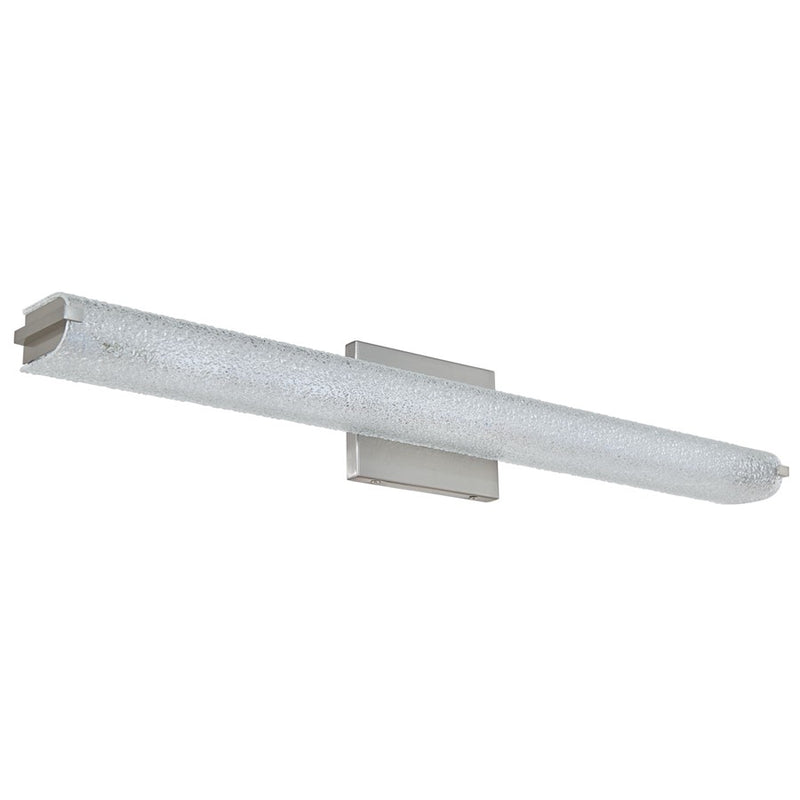 Abra Lighting Eco 1 Light 31" Oval Water Glass LED Vanity, Nickel