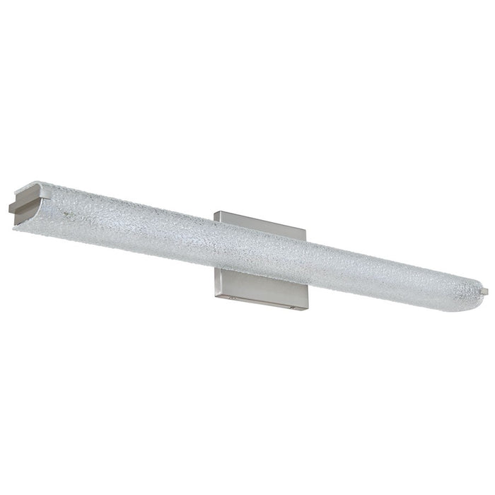Abra Lighting Eco 1 Light 31" Oval Water Glass LED Vanity, Nickel