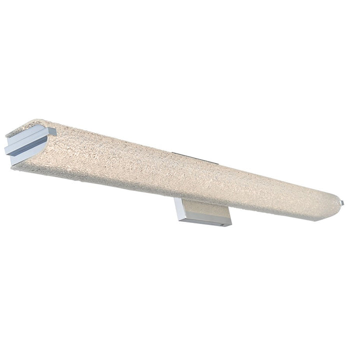 Abra Lighting Eco 1 Light 37" Oval Water Glass LED Vanity, Chrome