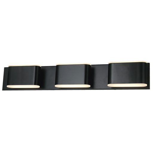 Abra Lighting Bianca 6 Light Metal Vanity Fixture, Black
